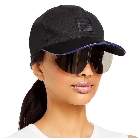 NWT Fendi Eyecap shield sunglasses with hat $670 - Picture 8 of 9